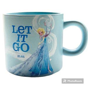 Disney Elsa Frozen Coffee Tea Mug Cup Ceramic LET IT GO Light Blue Hallmark Big
